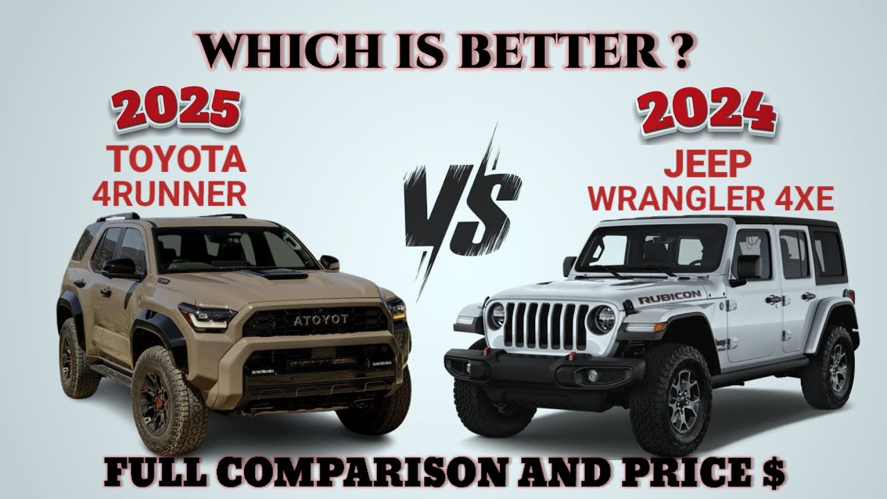So sánh Toyota 4Runner 2025 với các đối thủ cạnh tranh: Ford Bronco, Jeep Wrangler, v.v.