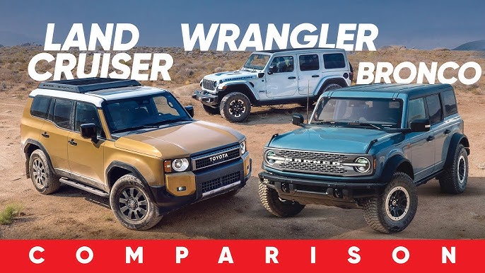 So Sánh Giá Toyota 4Runner Với Các Đối Thủ: Land Cruiser Prado, Ford Bronco, Jeep Wrangler