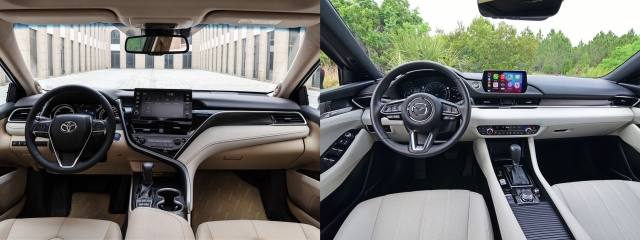 So Sánh Nội Thất Toyota Camry với Các Đối Thủ Cùng Phân Khúc: Mazda 6, Honda Accord,...