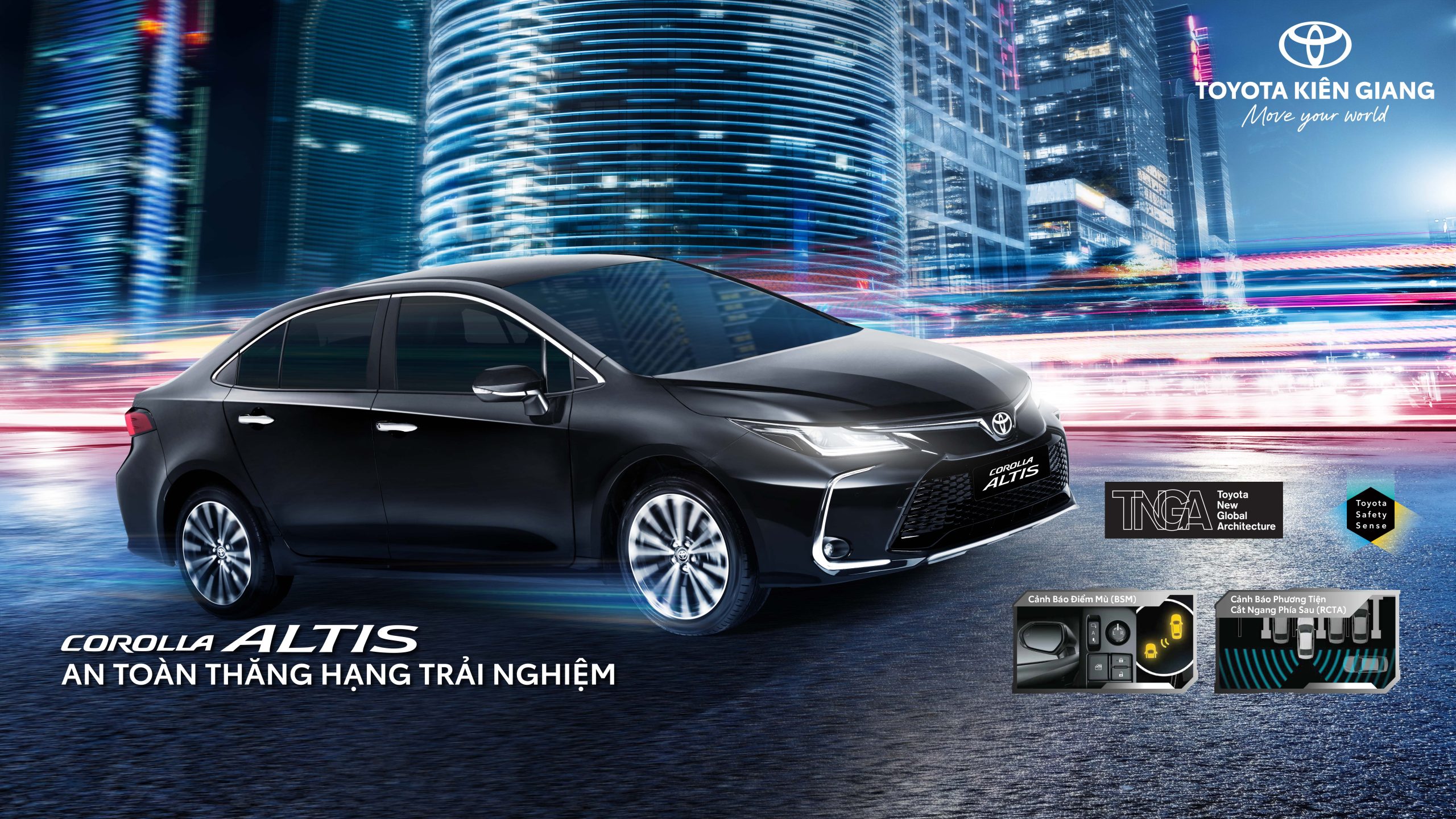 Công nghệ và tính năng an toàn trên Toyota Corolla Altis 1.8HEV: Hiện đại, an toàn và hỗ trợ người lái