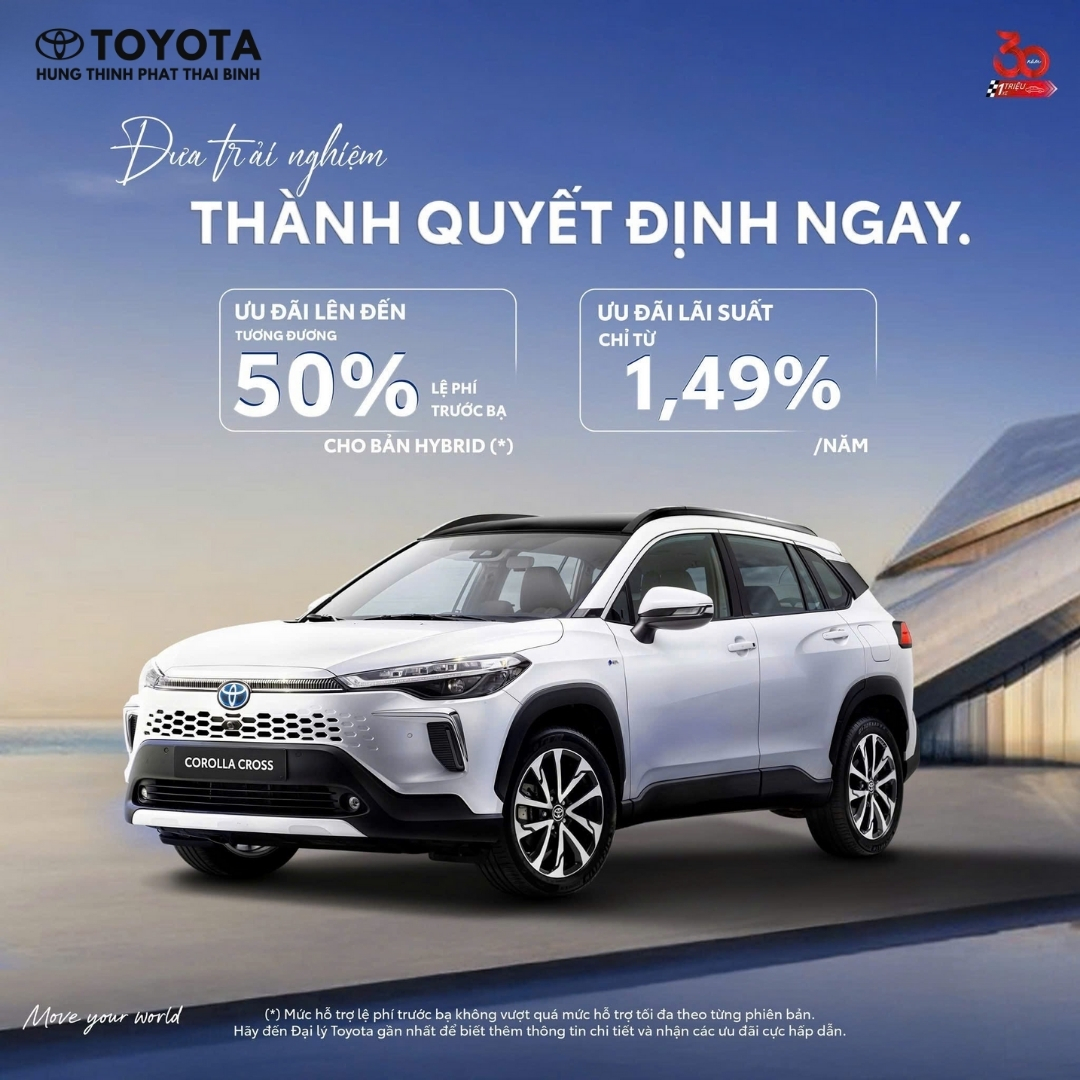 Khuyến Mãi và Ưu Đãi Mua Xe Toyota Corolla Cross Mới Nhất Từ Đại Lý
