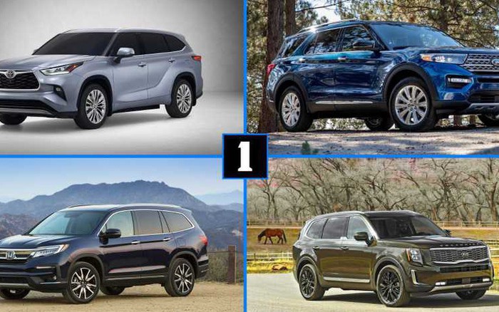 So Sánh Toyota Highlander 2015 Với Các Đối Thủ: Honda Pilot, Ford Explorer