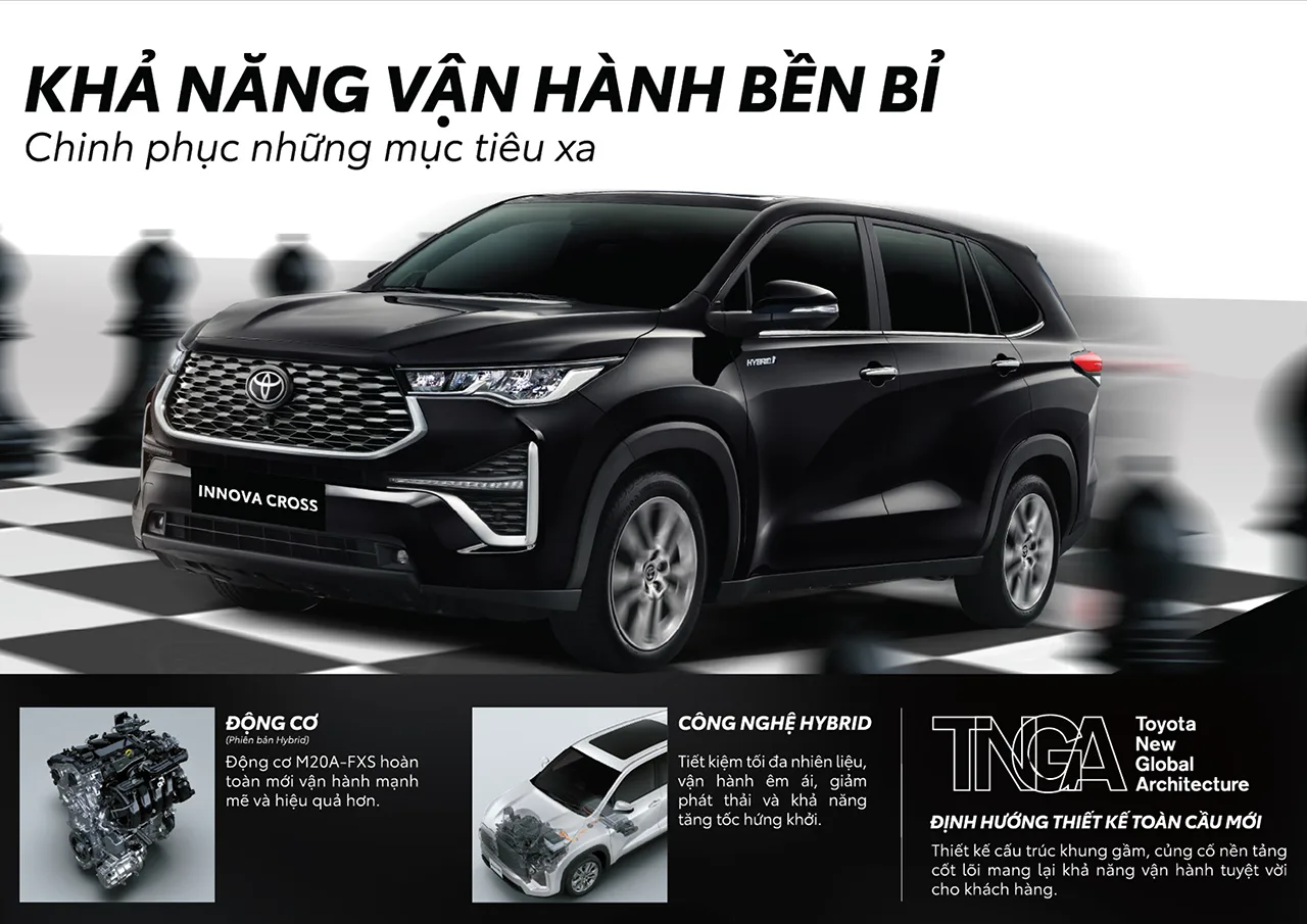 Động cơ, vận hành và an toàn trên Toyota Innova Zenix: Mạnh mẽ, êm ái và bảo vệ tối đa