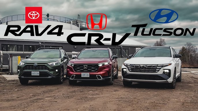 So sánh nội thất Toyota RAV4 với các đối thủ cạnh tranh: Honda CRV, Mazda CX5 và Hyundai Tucson