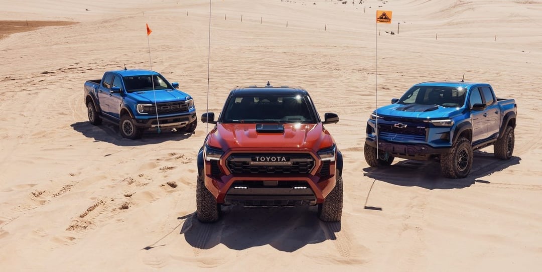 So Sánh Toyota Tacoma TRD Pro với Các Đối Thủ: Ford Ranger Raptor, Chevrolet Colorado ZR2