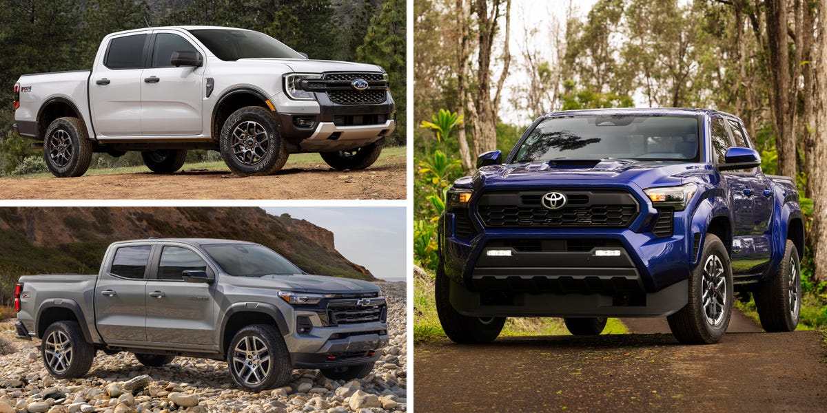 So Sánh Toyota Tacoma Cũ với Các Đối Thủ: Ford Ranger, Chevrolet Colorado, Nissan Frontier