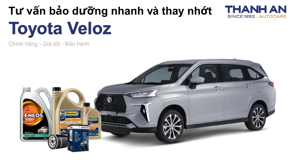 Chi phí thay nhớt Toyota Veloz: Bảng giá tham khảo và các yếu tố ảnh hưởng