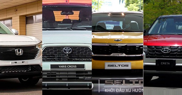 So sánh Toyota Yaris Cross với các đối thủ cạnh tranh: Hyundai Creta, Kia Seltos và Honda HRV
