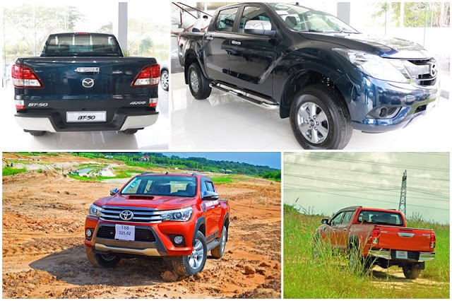 So Sánh Toyota Hilux 2017 Cũ Với Các Đối Thủ: Ford Ranger, Mazda BT50... Nên Chọn Xe Nào?