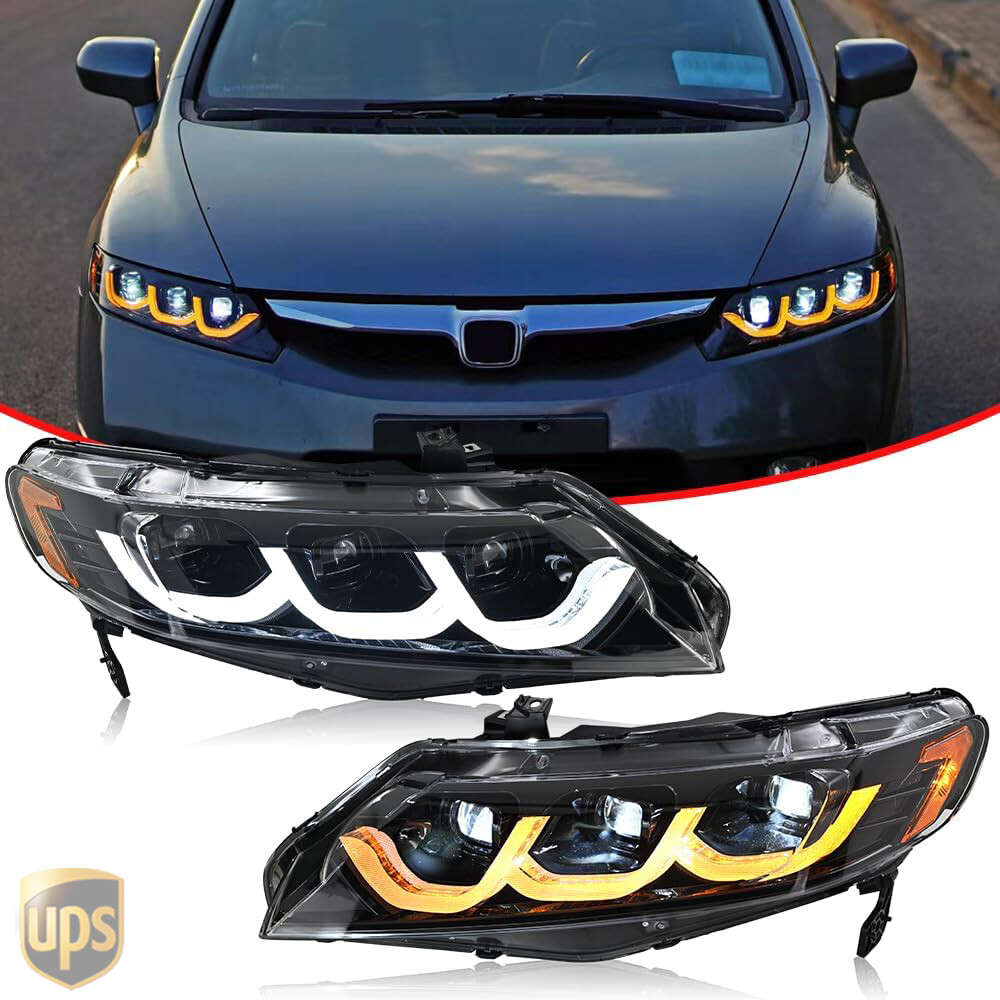 2008 honda civic headlights - Hình 2