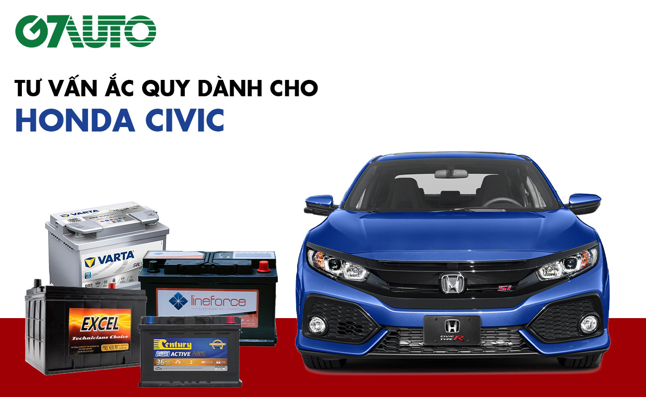 ắc quy honda civic