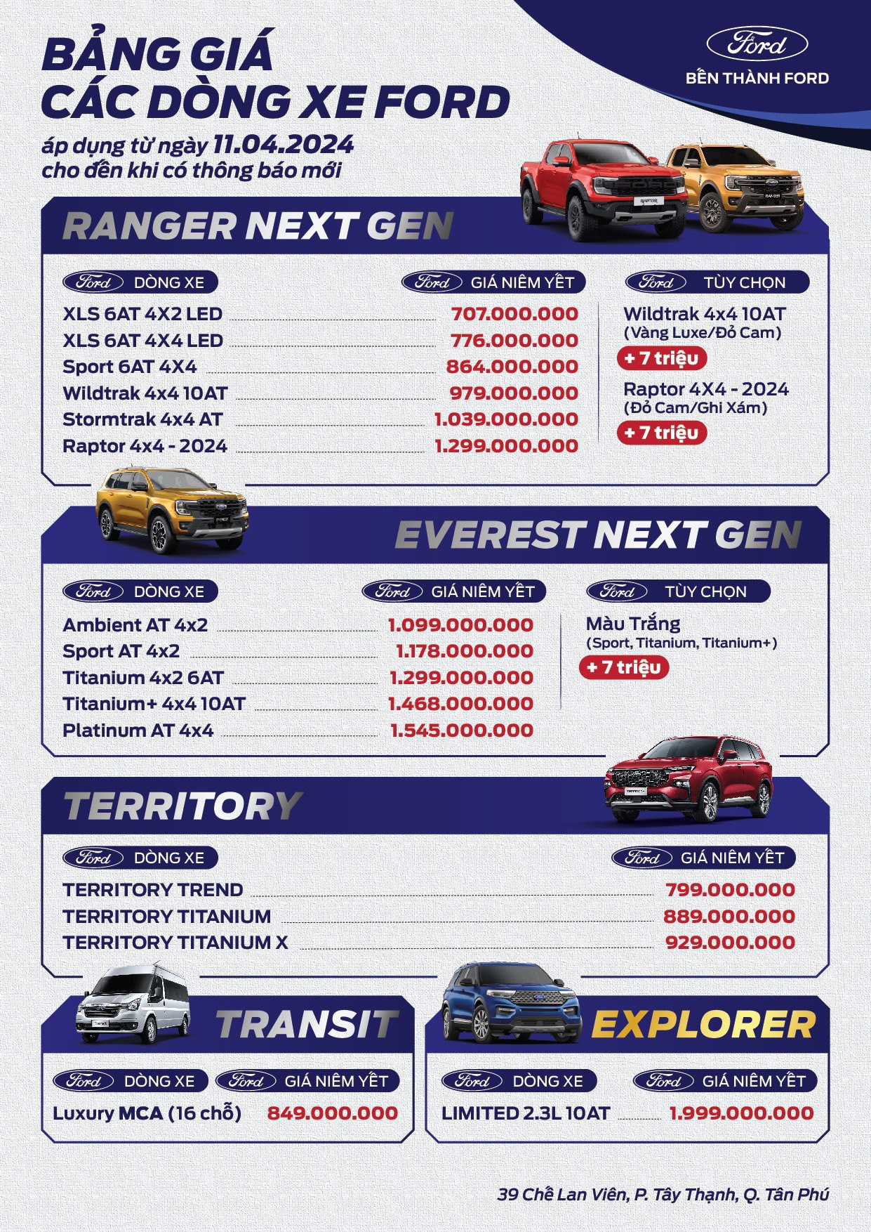 bảng giá xe ford - Hình 5