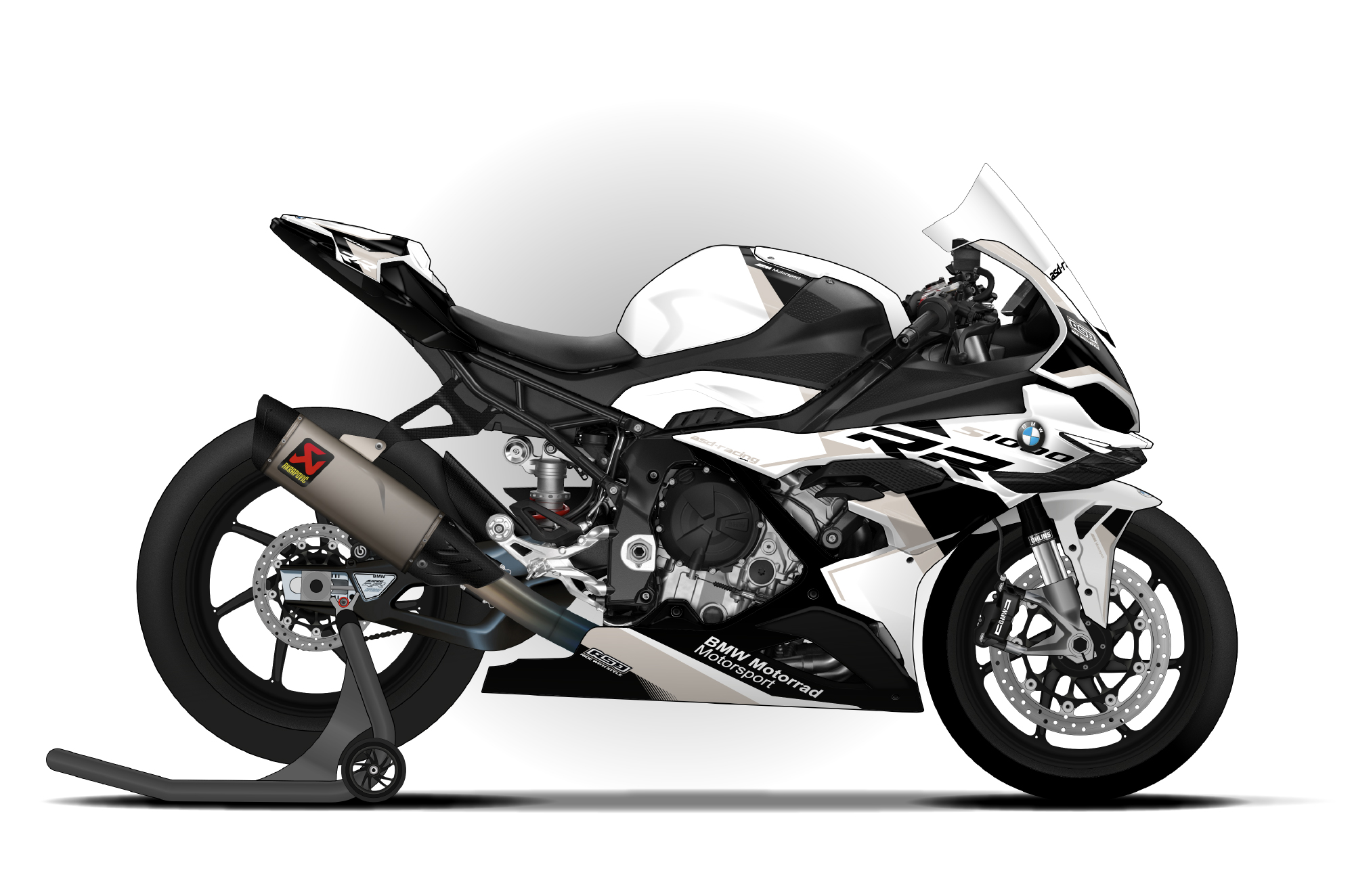 bmw s1000rr white - Hình 3
