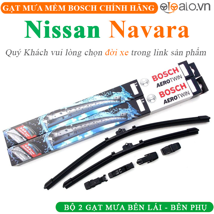 bộ gạt mưa nissan navara, bosch aerotwin - Hình 5