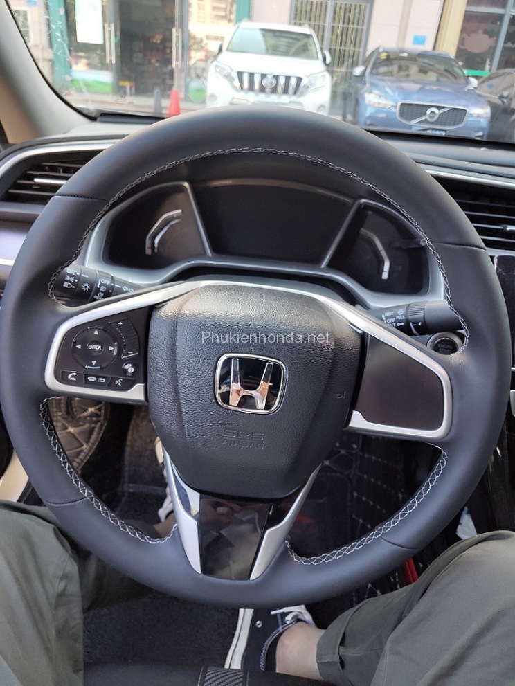 bọc da vô lăng honda civic - Hình 4