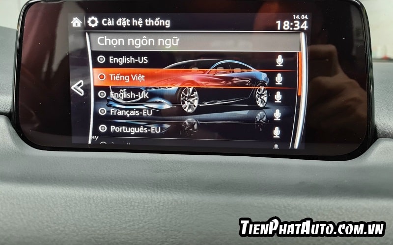 cài đặt tiếng việt cho xe mazda 3 - Hình 2