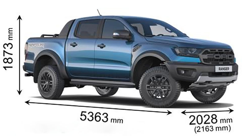 chiều dài ford ranger - Hình 3