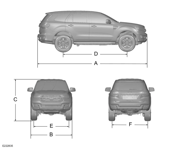 chiều dài xe ford everest - Hình 4
