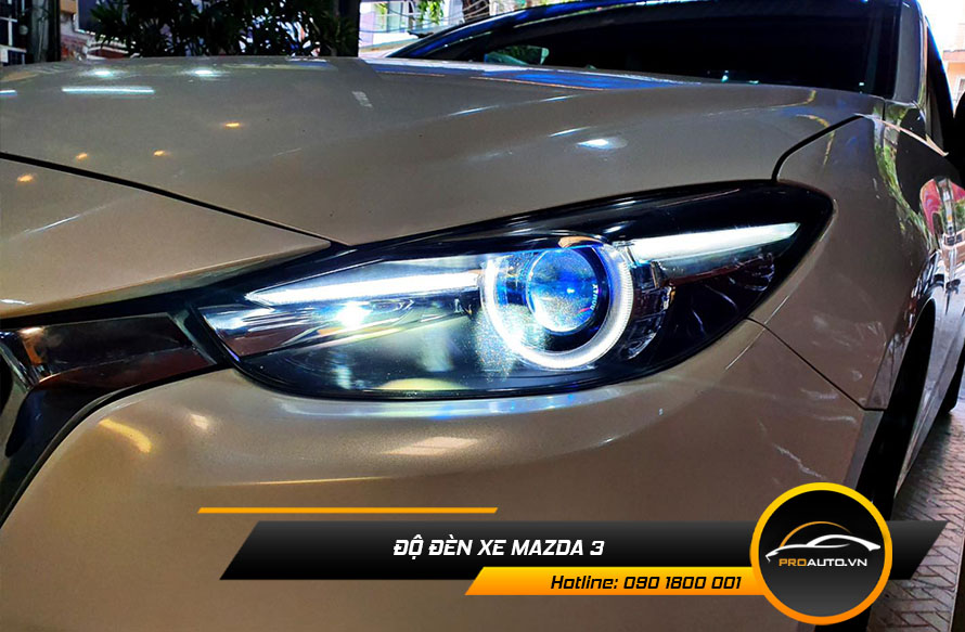 độ đèn mazda 3