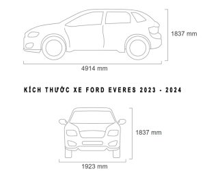 ford everest kích thước
