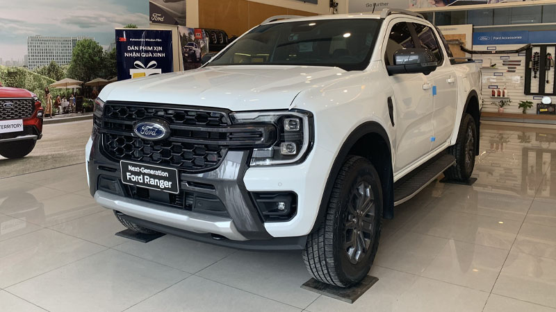 ford ranger trắng - Hình 5
