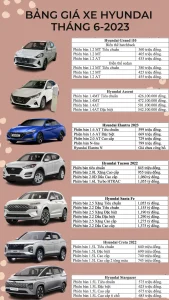 giá xe hyundai