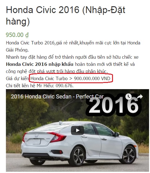 honda civic 2016 giá - Hình 2