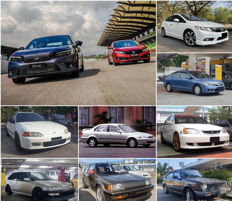honda civic các đời - Hình 2
