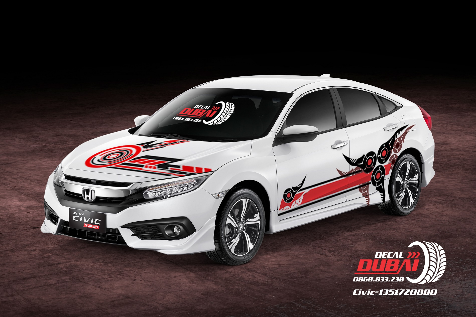 honda civic độ tem - Hình 3