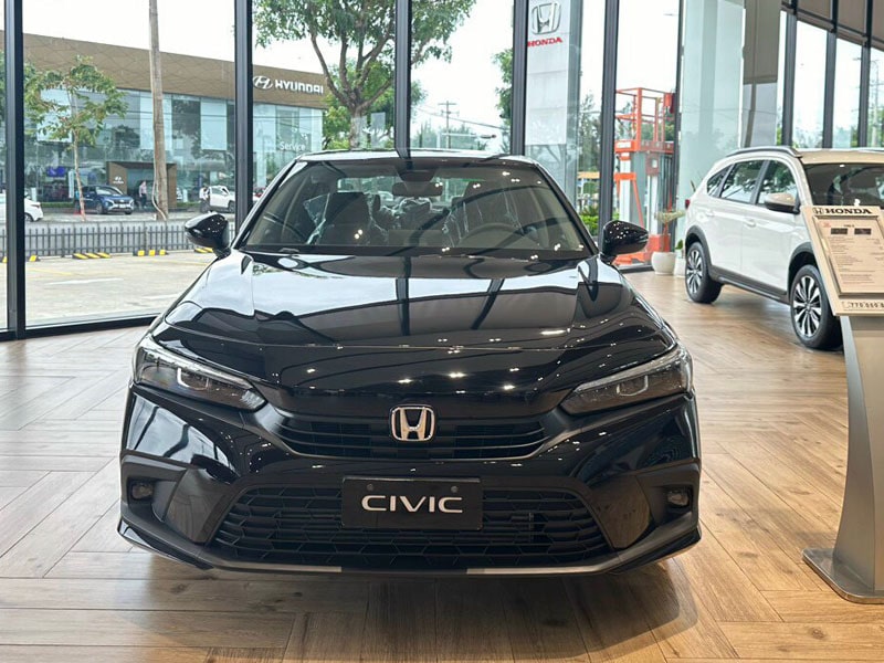 honda civic màu đen - Hình 4