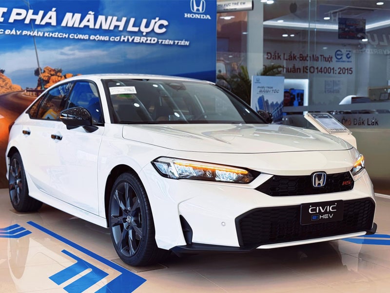 honda civic màu trắng - Hình 2
