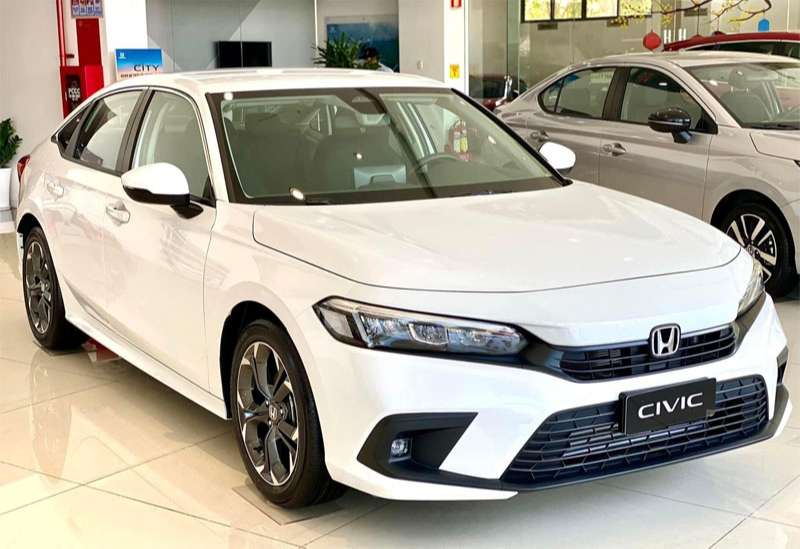 honda civic màu trắng