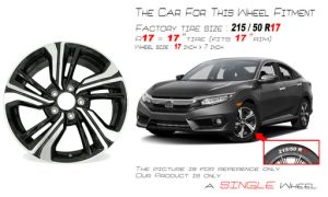 honda civic rim size