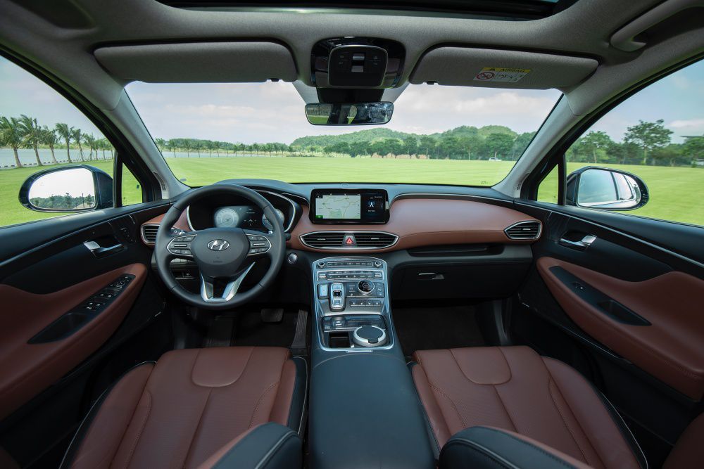 hyundai santafe nội thất - Hình 4