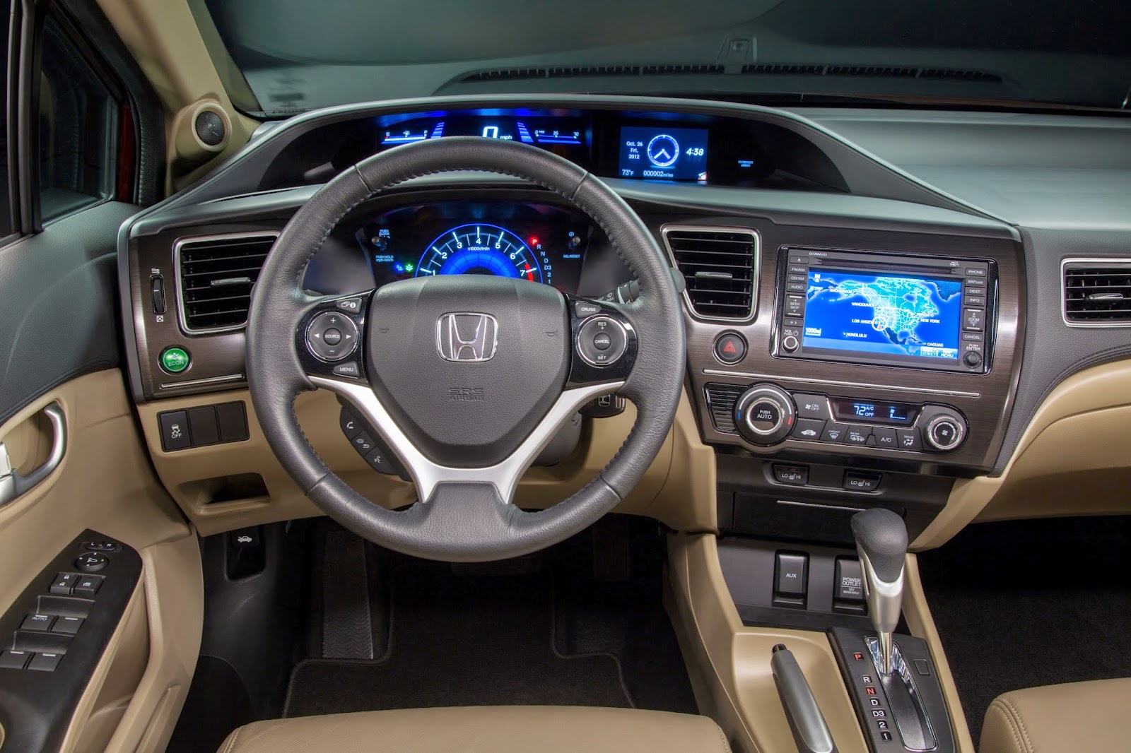 inside 2015 honda civic - Hình 2