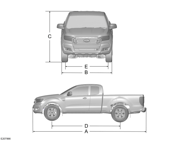 kích thước ford ranger - Hình 3