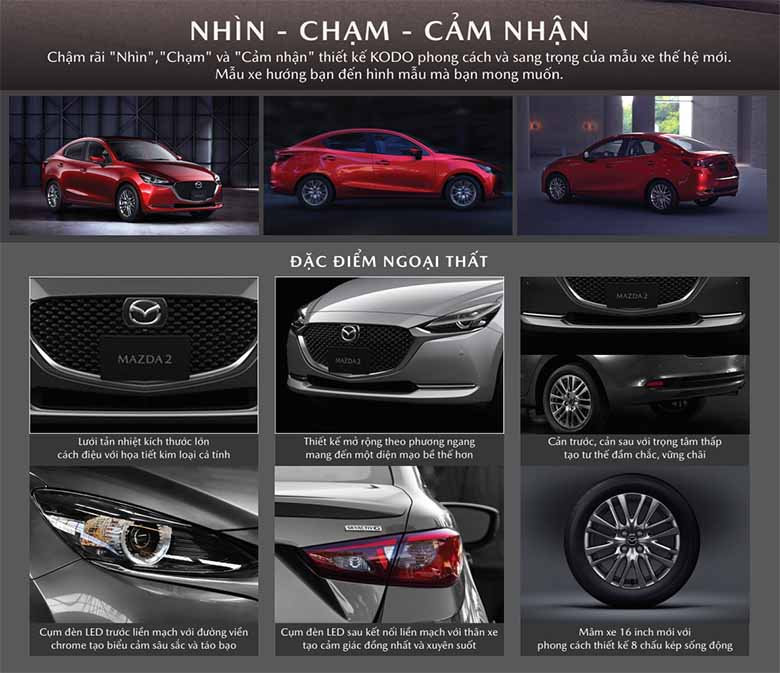 kích thước xe mazda 2 hatchback - Hình 2