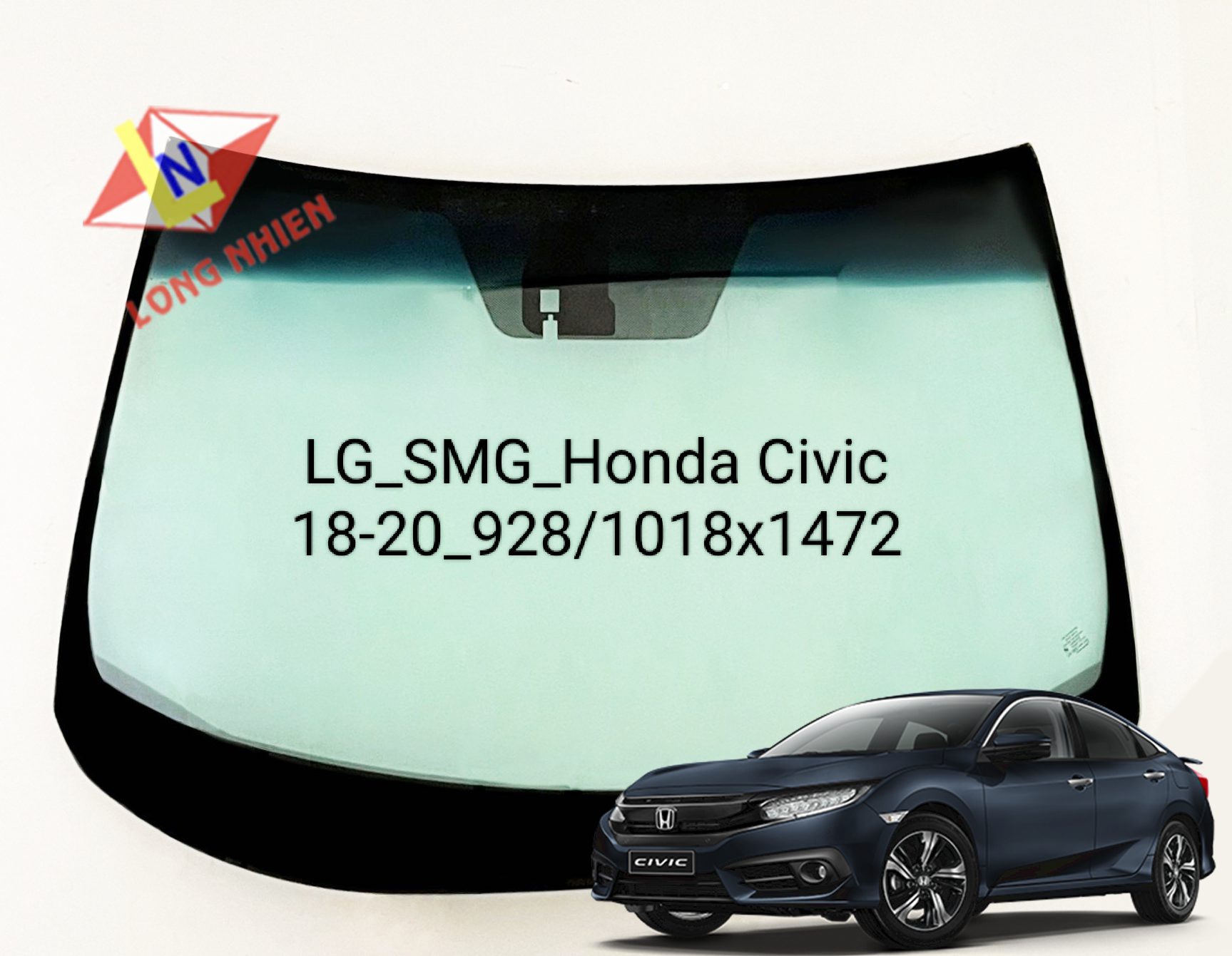 kính chắn gió honda civic - Hình 2