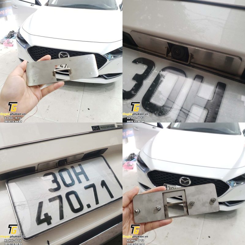 lắp bảo vệ camera lùi mazda 3 - Hình 5