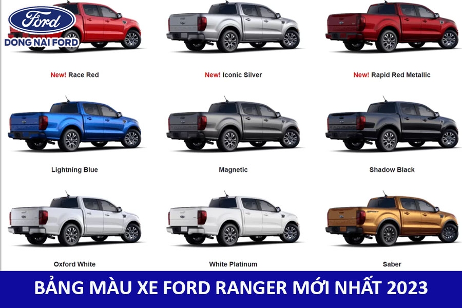 mã màu ford ranger - Hình 2