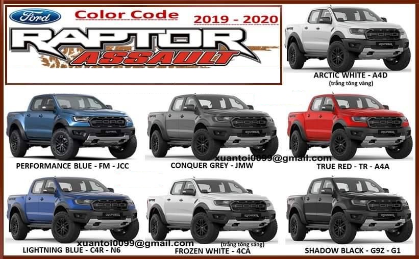 mã màu ford ranger - Hình 3