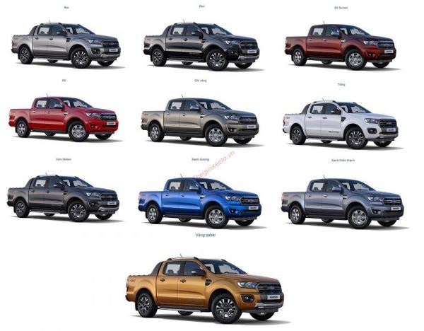 mã màu ford ranger - Hình 4
