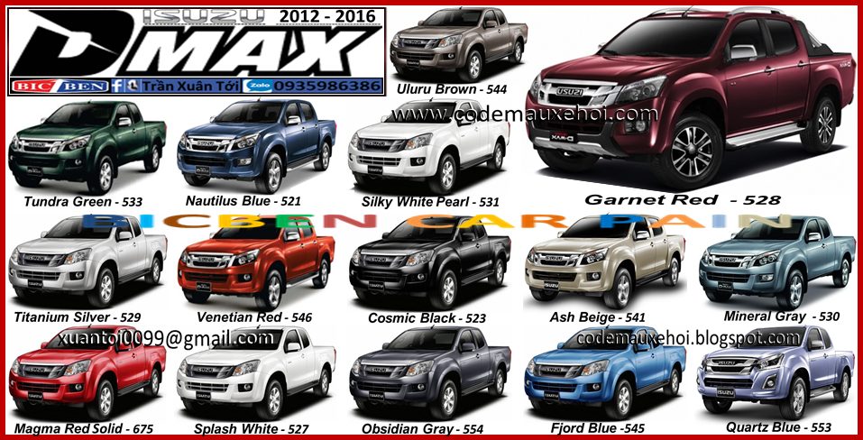 mã màu nissan navara - Hình 2