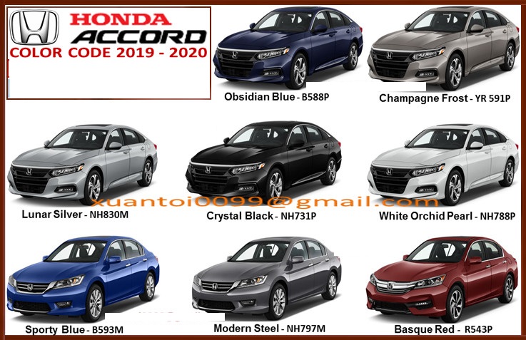 mã màu sơn xe honda civic - Hình 5