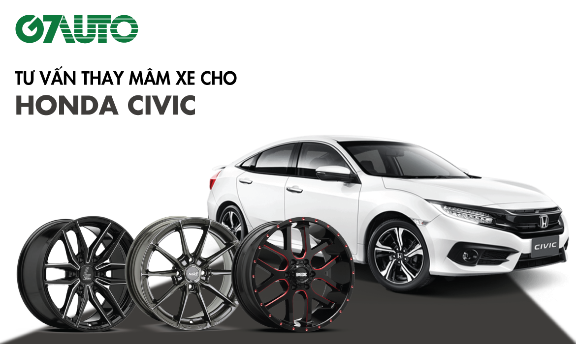 mâm xe honda civic