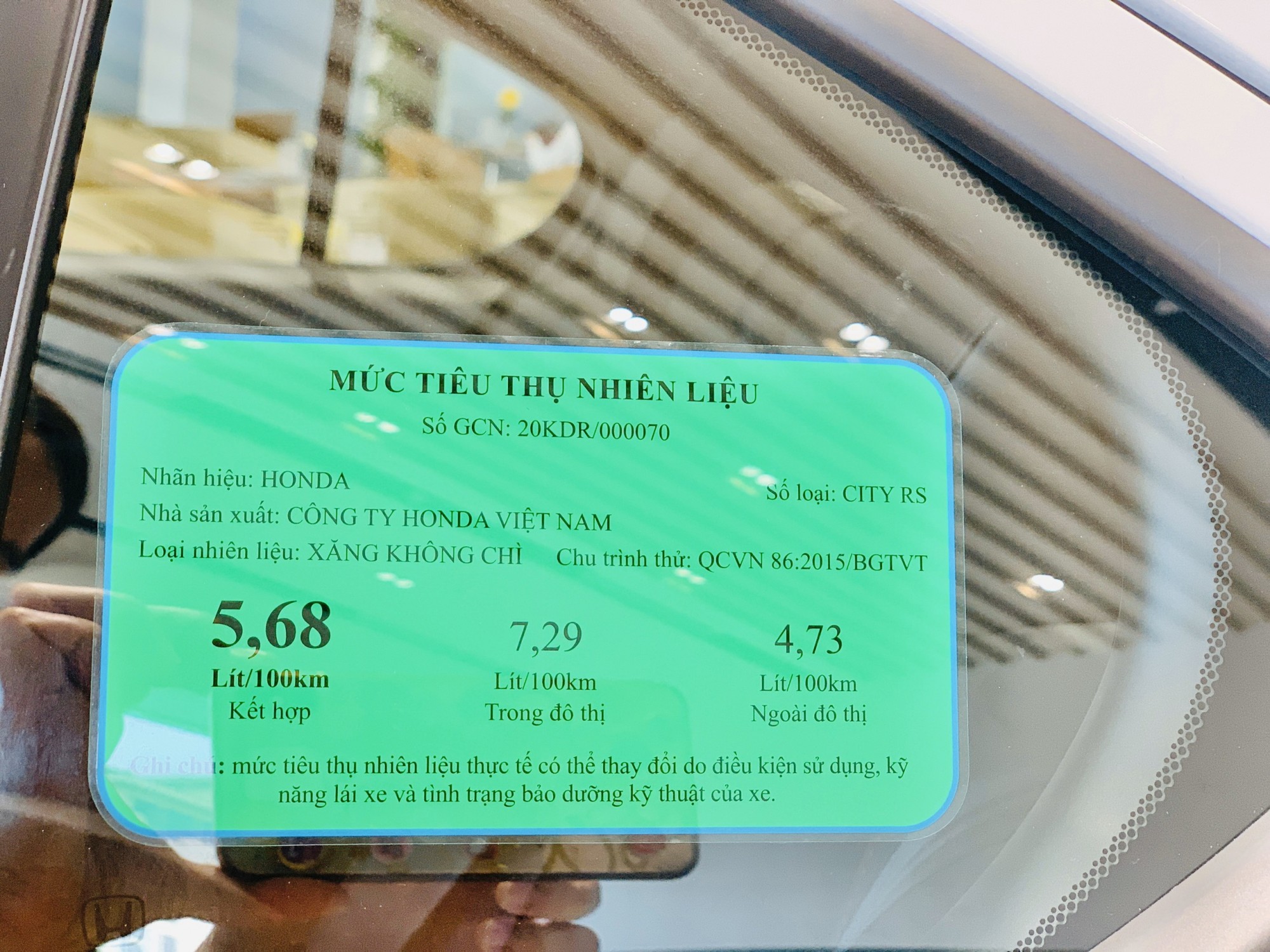 mức tiêu thụ nhiên liệu của honda civic 2007 - Hình 4