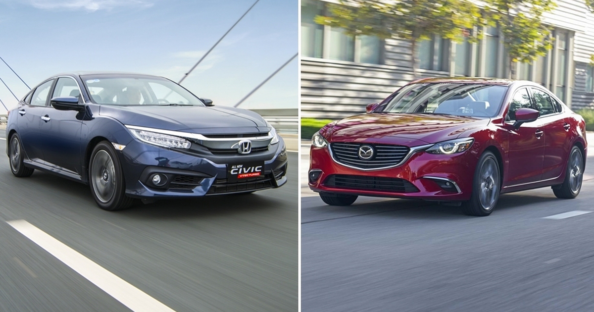 nên mua honda civic hay mazda 6
