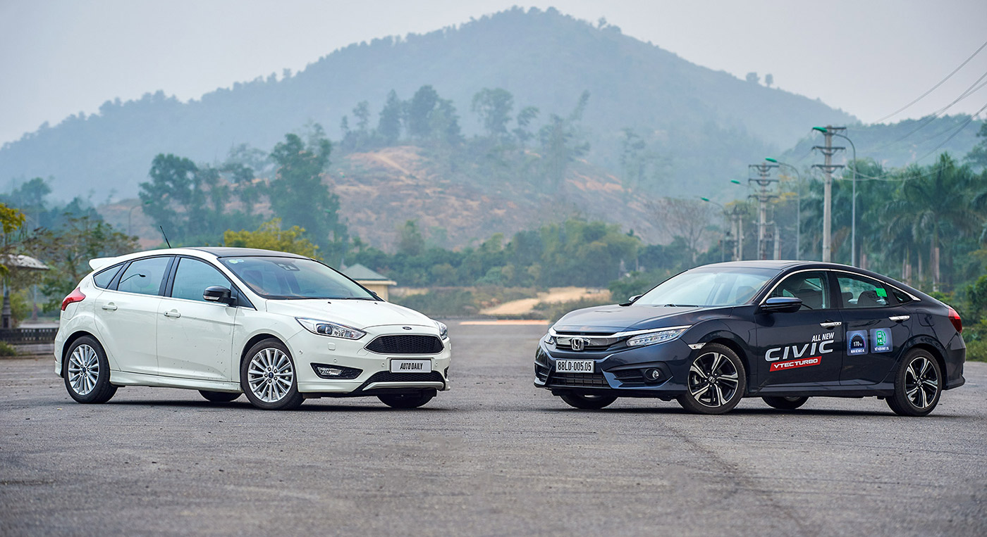so sánh ford focus và honda civic