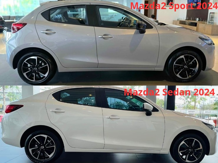so sanh mazda 2 hatchback và sedan - Hình 1