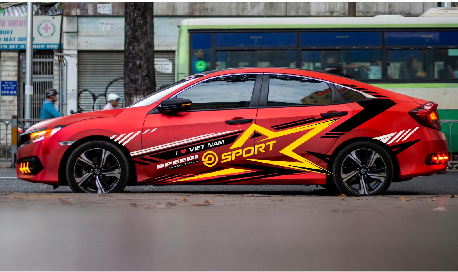 tem dán xe honda civic - Hình 2